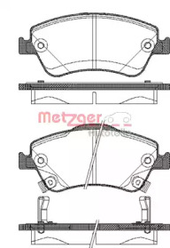 Комплект тормозных колодок 1310.02 METZGER